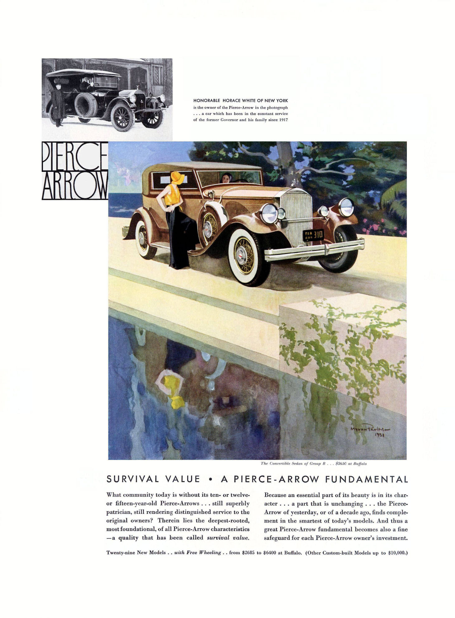 1931 Pierce-Arrow Auto Advertising